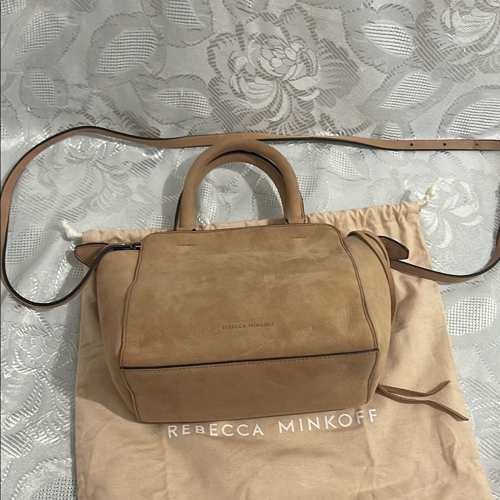 Rebecca Minkoff Tan Satchel with Structured Design